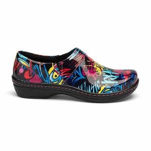 NEW KLOGS FOOTWEAR women's mission shoe in neon graffiti